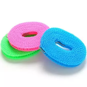 Ветрозащитная бельевая веревка 3/5/8/10 метров прочная дорожная бельевая веревка портативная сушильная веревка для белья длина регулируемая нескользящая веревка 3M