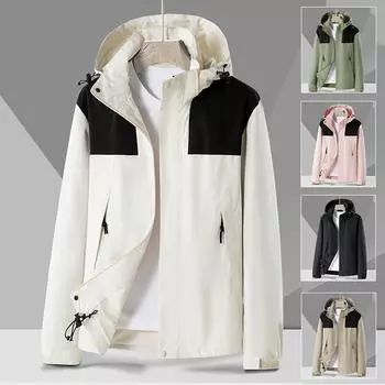 Ветрозащитная и водонепроницаемая куртка для мужчин и женщин, весна и осень, черная свободная куртка, топ и пальто XS