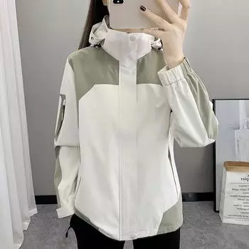 Ветрозащитная куртка для женщин — идеально подходит для пеших прогулок и водонепроницаемости на открытом воздухе M