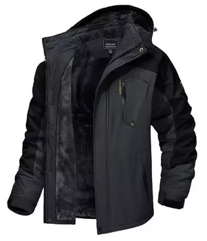 Ветрозащитная куртка Wind Shell Cold Weather для холодной погоды, размер серый 2XL [TACVASEN] Мужская куртка, одежда, водонепроницаемая, флис, анорак, для активного отдыха, куртка, катание на лыжах,