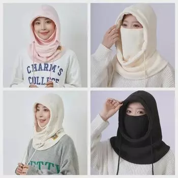 Ветрозащитная велосипедная маска унисекс с защитой шеи и лица - теплая, универсальный капюшон Khaki хаки