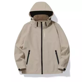 Ветрозащитная водонепроницаемая куртка женская одежда для альпинизма больших размеров тонкие ветровки для активного отдыха мужской штурмовой костюм повседневное рабочее пальто из мягкой ткани M(50-55kg) чёрный