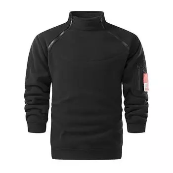 Ветрозащитная зимняя бархатная утолщенная универсальная полукардиганная мужская куртка для отдыха на открытом воздухе M серый