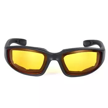 Ветрозащитные мотоциклетные очки с защитой от ультрафиолета, мужские моторные очки, очки для верховой езды, мужские ветрозащитные мотоциклетные очки, аксессуары для защиты глаз жёлтый