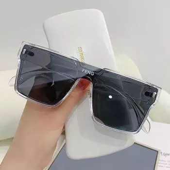 Ветрозащитные солнцезащитные очки F в большой оправе знаменитостей в Интернете, женские диско-очки, желтые очки, мужские солнцезащитные очки с УФ-излучением.