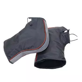 Ветрозащитные водонепроницаемые зимние перчатки для мотоцикла, перчатки для руля, идеально подходящие для холодной погоды One Size чёрный