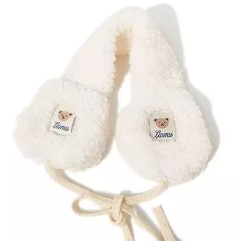 Ветрозащитные завязки Плюшевые наушники-муфты Складные Мягкие плюшевые наушники-накладки Новая плюшевая защита для ушей Зима белый