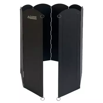 Ветрозащитный экран Camp Greaves Large, ширина 120 см, высота 60 см, двухсторонний, черный