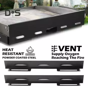 Ветрозащитный экран для гриля Blackstone Griddle 17-36 дюймов, комплект из 4 ветровых экранов из нержавеющей стали, вентилируемый защитный экран для гриля с безмагнитной установкой 17inch