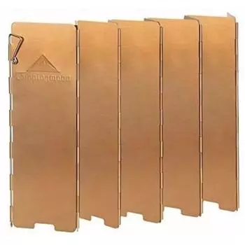 Ветрозащитный экран для пикника CAMPING MOON Ветрозащитный экран из алюминия Складное ветрозащитное покрытие из оксида алюминия Outdoor Partner с ящиком для хранения Размер L