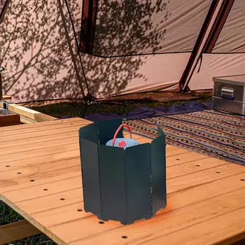 Ветрозащитный экран для походной плиты, складной ветрозащитный экран для переносной горелки хаки