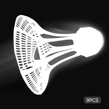 Ветрозащитный бадминтон для уличного бадминтона, ветрозащитный пластиковый мяч, нейлоновый волан 9PCS