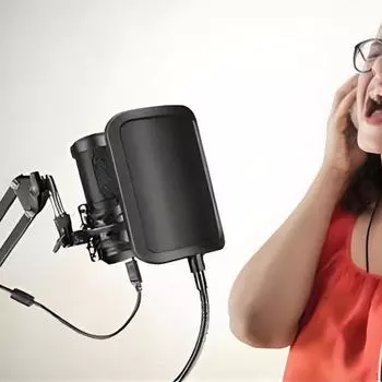 Ветрозащитный чехол для микрофона Изогнутая U-образная Универсальная ветрозащита для микрофона для студии Подкаста