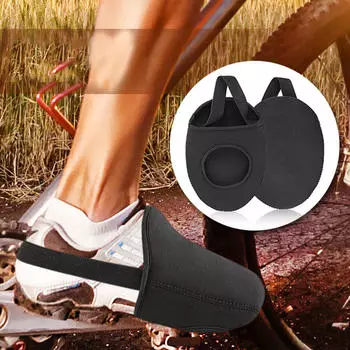 Ветрозащитный и устойчивый к пятнам чехол для обуви для верховой езды, водонепроницаемый чехол для велосипедной обуви Cross-Border One Size чёрный