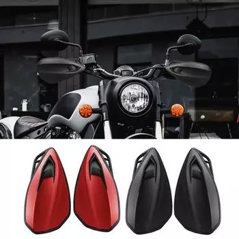 Ветрозащитный кожух для мотоциклетной ручки, 2 шт., защита от ветра и падения, защита для внедорожного транспортного средства красный