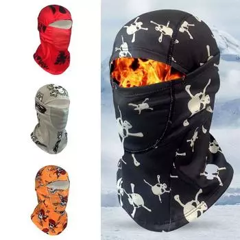 Ветрозащитный плюшевый шарф-чехол, сохраняющий тепло, лыжная маска, дышащий велосипедный головной убор, зима Style 1