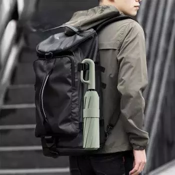 Ветрозащитный прочный автоматический складной зонт с 20 костями, 105 см, усиленный автоматический складной зонт для мужчин, большая ручка с пряжкой, ветро- и водостойкий