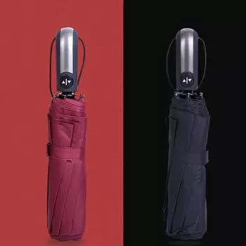 Ветрозащитный складной автоматический зонт от дождя для женщин, авто Роскошный большой ветрозащитный зонт для мужчин от дождя с черным покрытием, 10 К зонтик