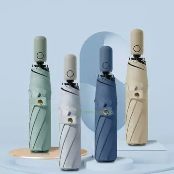 Ветрозащитный зонт с защитой от ультрафиолета, полуавтоматический складной солнцезащитный козырек, ветро- и водонепроницаемый, дорожные зонты, мужские и женские, Gif