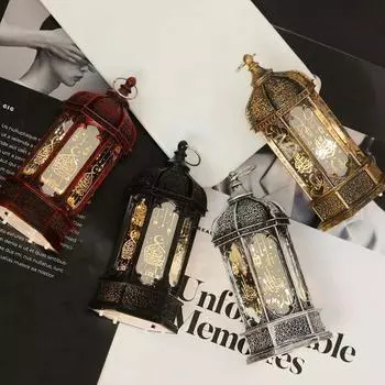 Ветряная лампа, ближневосточный фестиваль, ремесленная свеча, лампа, атмосферная лампа, рождественское украшение, ночник красный