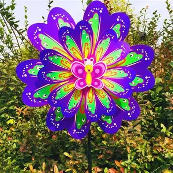 Ветряная мельница для насекомых, прялка для ветра, пчела, бабочка, детские игрушки, традиционная игрушка для сада