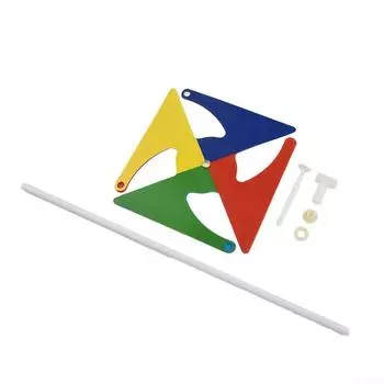 Ветряная мельница на открытом воздухе, прекрасное украшение для сада