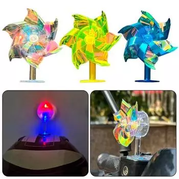 Ветряные мельницы Модель автомобиля Украшение светодиодной центральной консоли Украшение для автомобилей Мотоциклы Красочные синий