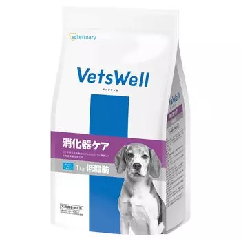 VetsWell Dog Dietary Food Digestive Care Low Fat 1kg