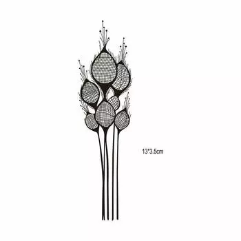 Ветвь пшеницы Прозрачные силиконовые штампы Печать для альбома для скрапбукинга своими руками Декоративные листы Зерна Урожай