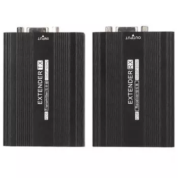 VGA удлинитель многофункциональный дальний 492.1 фута 1080P 60 Гц VGA передатчик приемник для ноутбука EU Plug