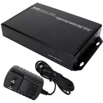 VGA Video Encoder HTTP RTSP RTMP UDP HD Living Streaming Video Signal Encoder US Plug