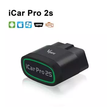 Vgate iCar Pro 2S ELM327 Bluetooth 5.3 V2.3 автомобильный сканер OBD обновленный инструмент для диагностики автомобилей EV BimmerCode для ПК с ОС IOS Android