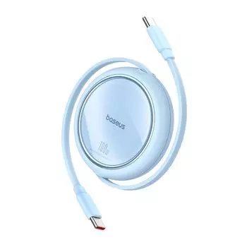 «ВГП. Премия 2025 года «Кабель для зарядки Baseus, сворачиваемый, USB-C, быстрая зарядка, 100 Вт, 5 А, совместимый с PD, не спутывающийся, компактный, катушечный, iPhone16/15»