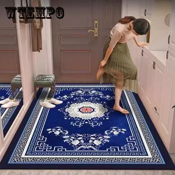 Вход в дом, бытовой коврик, новый китайский дверной коврик для грязных ног, спальня, ванная комната, водопоглощающий ковер, роскошный светильник 80*100cm