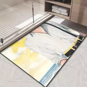 Входная дверь, цветной фирменный коврик для пола для мальчика, диатомовый грязепоглощающий коврик для ног, грязеотталкивающий коврик для входной двери, ковер, который можно резать 40 * 60Cm Diatom Mud