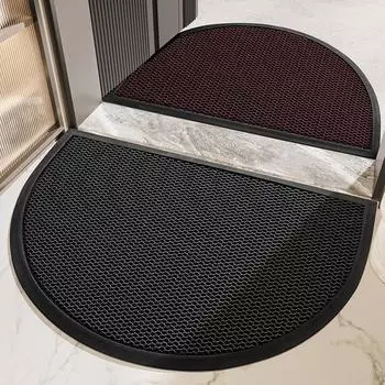 Входная дверь полукруглый коврик износостойкий простой в уходе домашний коммерческий нескользящий дверной коврик 43*76cm