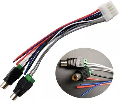 Входная мощность динамика 10-контактный разъем RCA для двойного усилителя TBX10A