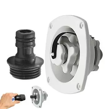 Входное давление городской воды для автофургона, регулируемое входное давление воды, входное соединение для пресной воды для автофургона, регулятор давления воды для лодочного автодома белый