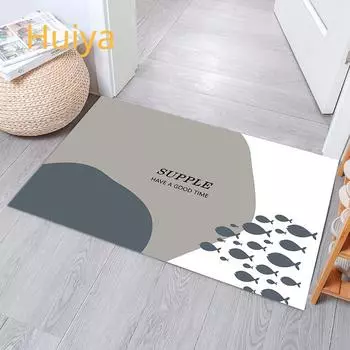 Входной коврик в ванную комнату, впитывающий коврик для ног из натурального каучука, быстросохнущий коврик для ванной комнаты, диатомовая грязь Yamei, мягкий напольный коврик того же типа 40*60CM