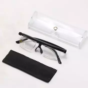 Vi Регулируемые очки для чтения с защитным футляром Vi-Shift, полукруглые противотуманные легкие и легкоочищаемые носоупоры для мужчин, регулируемый фокус A