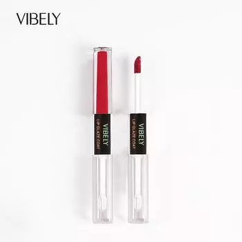 VIBELY Двусторонняя глазурь для губ с антипригарным покрытием Watery Mirror Lip Glaze Raincoat Набор помад для губ