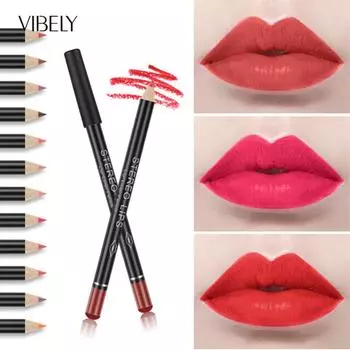 VIBELY Mattic Lip Thread Pen Водостойкая, долговечная модификация цвета, многоцветная помада на губах 01