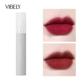 VIBELY Morandi Color Тонкий Шелковый Мягкий Туман Матовая Глазурь Для Губ Водостойкая Длительная Отбеливающая Помада Не Легко Снимается 02