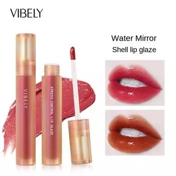 VIBELY Shell Mirror Water Light Глазурь для губ Увлажняющая чашка без окрашивания Стеклянная глазурь для губ 702