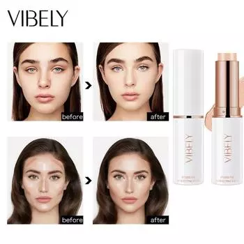 VIBELY Увлажняющий ремонтный стержень для консилера, глянцевый стержень, ручка для лежачего шелкопряда и тени для носа, чистка цвета кожи, консилер для лица 01