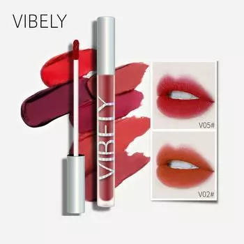 VIBELY Velvet Air Lip Glaze Matte Lipstick Small Fine Tube Lip Glaze Блеск для губ