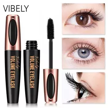 VIBELY Volumous Volume and Curl Mascara Черная водостойкая несмываемая тушь для ресниц