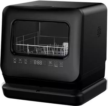 VIBMI Настольная без конструкции для посудомоечной машины с небольшим баком, корпус из полипропилена, черный, тип, требуется, 1-3 человека, посудомоечная машина с сушкой, компактная, тип, посудомоечная машина, ABS,