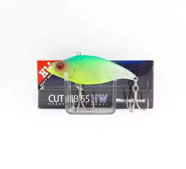 Вибрационная приманка Megabass Cut Vib 55 HW, прозрачная матовая лаймовая (7273)