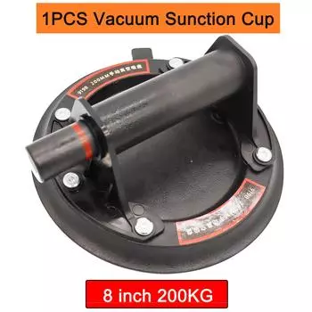 Вибрационная присоска для плитки, гранита, стекла, присоска 8 дюймов, профессиональные, сильные присоски, 200 кг, подшипниковый вакуумный подъемник красный